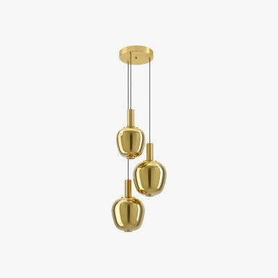 Pagazzi Fruitera 3 Light Gold Multi Drop Ceiling Pendant