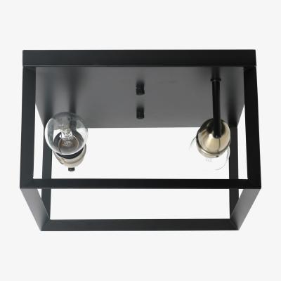 Pagazzi Sully Flush Matt Black Ceiling Light