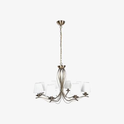 Pagazzi Searchlight Andretti 8 Light Antique Brass Ceiling Light