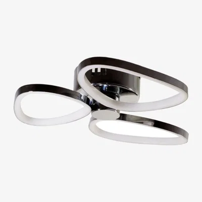 Pagazzi Arttu LED Matt Black 3 Light Semi Flush Light