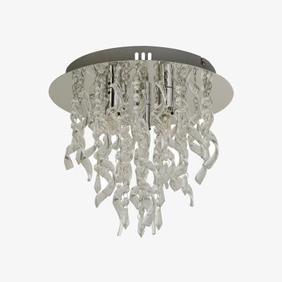 Pagazzi Charlo Semi Flush Polished Chrome Ceiling  Light
