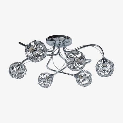 Pagazzi Gabor 6 Light Ceiling Light Polished Chrome
