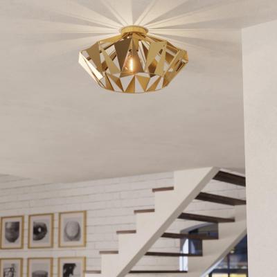 Pagazzi Carlton Gold Flush Ceiling Light