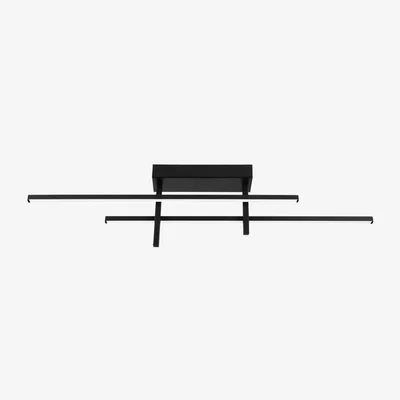 Pagazzi Trepiliano Black LED Semi-Flush Ceiling Light