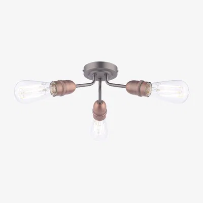 Pagazzi Vitor Industrial 3 Light Semi Flush Light