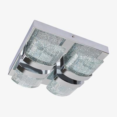 Pagazzi Liana Polished Chrome Square LED Flush Ceiling Light