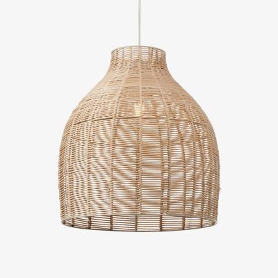 Pagazzi Caswell Natural Rattan Cloche Pendant