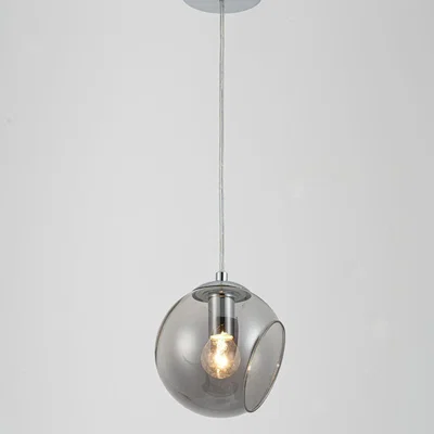 Pagazzi Nia Chrome Smoked 1-Light Pendant