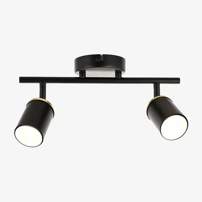 Pagazzi Talbot 2-Light Matte Black Spotlight Bar