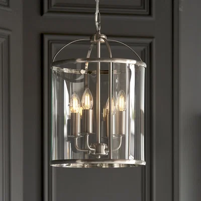 Pagazzi Lambeth 4 Light Pendant Satin Nickel