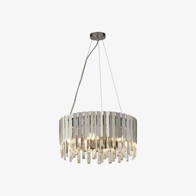 Pagazzi Florena Smoked &amp; Clear Glass Ceiling Pendant