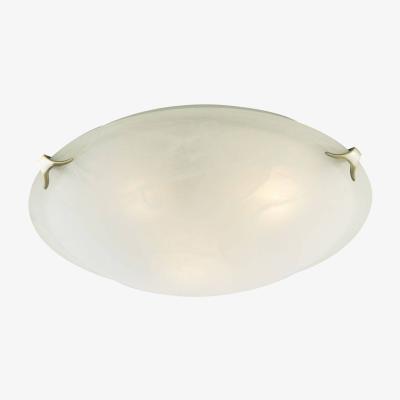 Pagazzi Kent Flush Antique Brass Ceiling Light
