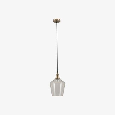 Pagazzi Emmanuelle Antique Brass & Glass Pendant Ceiling Light