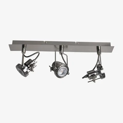 Pagazzi Sage Satin Nickel 3 Light Ceiling Spotlight Bar