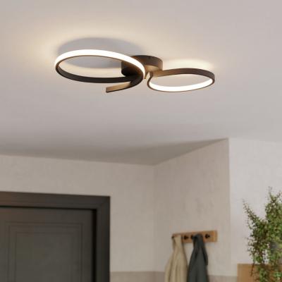 Pagazzi Serpins LED Black Flush Ceiling Light