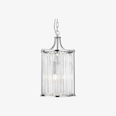 Pagazzi Victoria 2 Light Polished Chrome and Crystal Ceiling Light Pendant