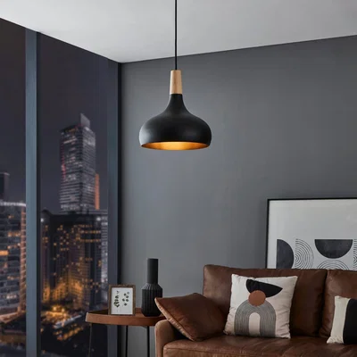 Pagazzi Sabinar Black Ceiling Pendant Small