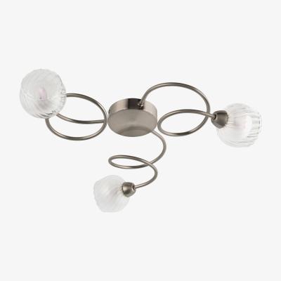 Pagazzi Lonsdale 3 Light Ceiling Light Satin Nickel