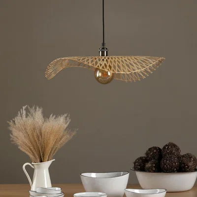 Pagazzi Deja Easy Fit Rattan Ceiling Pendant Shade