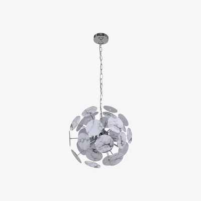 Pagazzi Keegan White Marble Sputnik Pendant