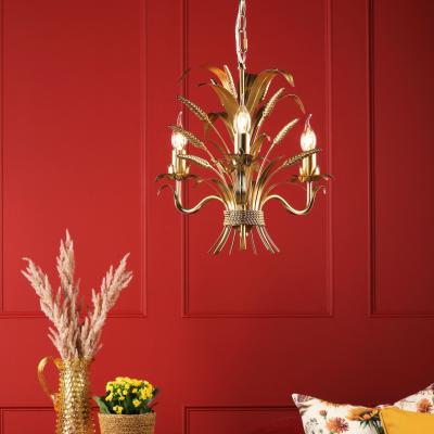 Pagazzi Phaedra 3 Light Gold Pendant Ceiling Light