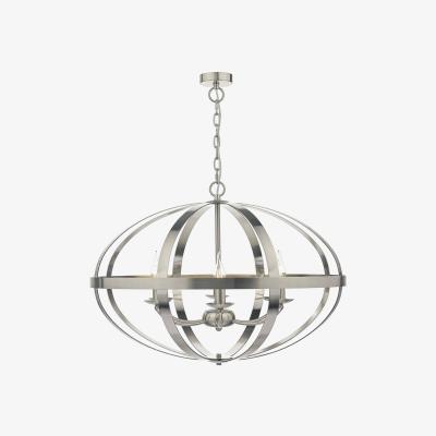 Pagazzi Symbol 6 Light Ceiling Light Satin Chrome