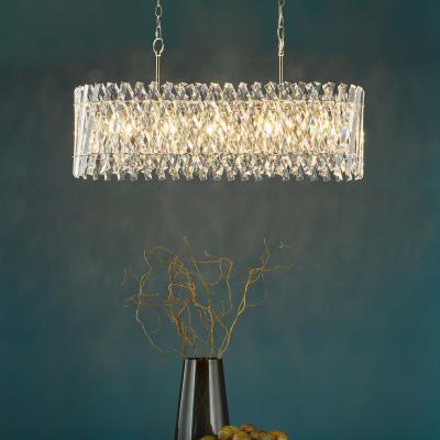 Pagazzi Entwine 10 Light Polished Nickel & Crystal Pendant Bar
