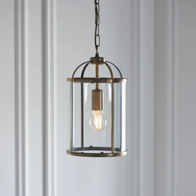 Pagazzi Lambeth 1 Light Pendant Antique Brass