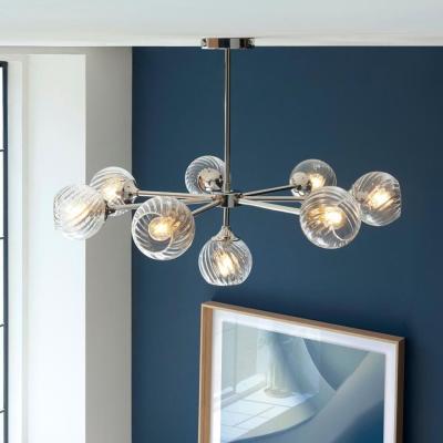 Pagazzi Allegra 8 Light Silver Pendant Ceiling Light