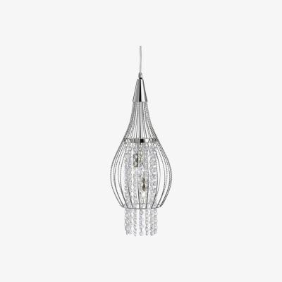 Pagazzi Rocket Polished Chrome and Crystal 2 Light Pendant Ceiling Light