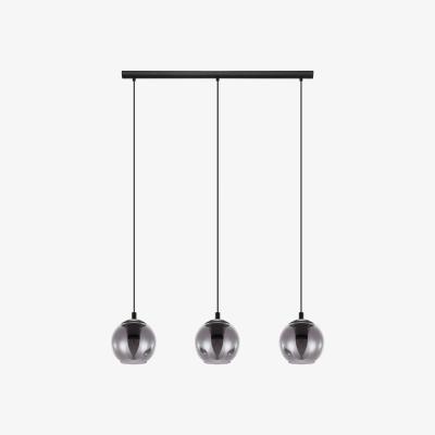 Pagazzi Eglo Ariscani 3 Light Smoked Glass Ceiling Light Bar