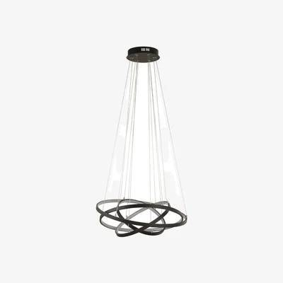 Pagazzi 4 Band Black LED Ceiling Pendant