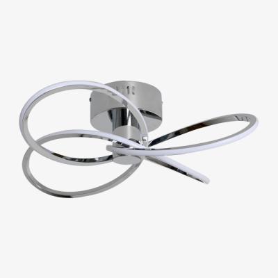 Pagazzi Reggie 4-Light LED Semi-Flush Polished Chrome Ceiling Light