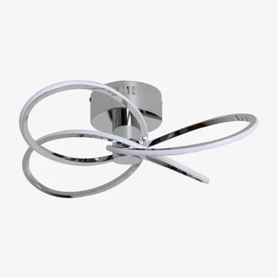 Pagazzi Reggie 4-Light LED Semi-Flush Polished Chrome Ceiling Light