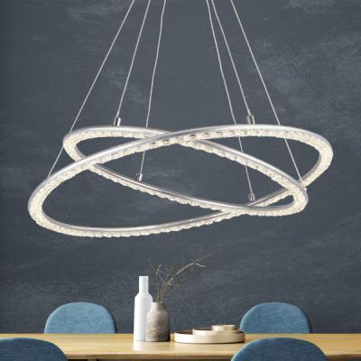 Pagazzi Ilarria 2 Light Polished Chrome & Crystal LED Ceiling Pendant