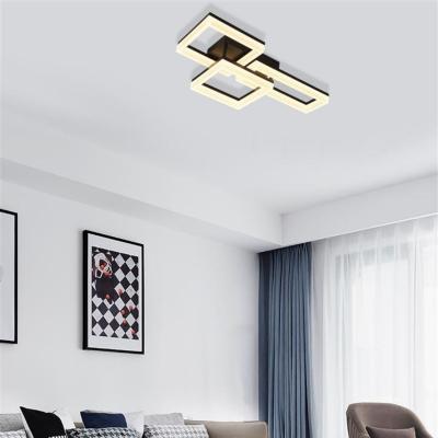 Pagazzi Wall Art II Matte Black LED Flush Ceiling Light