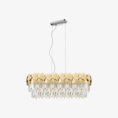 Pagazzi Celine 6 Light 2 Tier Gold Ceiling Pendant