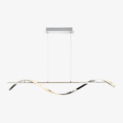 Pagazzi Hyde Chrome And Crystal LED Pendant