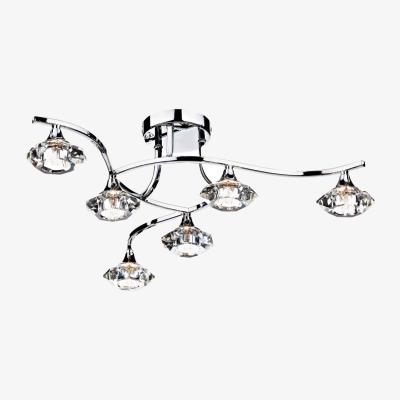 Pagazzi Arctic 6 Light Semi Flush Ceiling Light