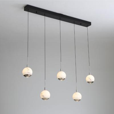 Pagazzi Astrid 5 Light Silver LED Pendant Bar
