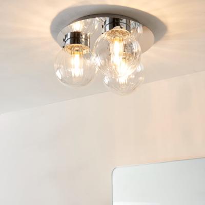 Pagazzi Amelie IP44 3 Light Flush Polished Chrome Ceiling Light