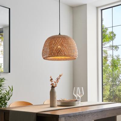 Pagazzi Bali Woven Bamboo Small Pendant Ceiling Light