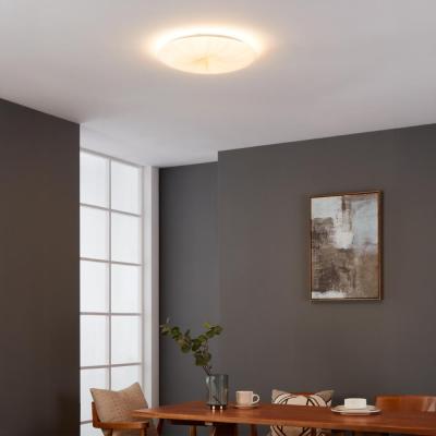 Pagazzi Nieves White and Gold Large LED Flush Ceiling Light