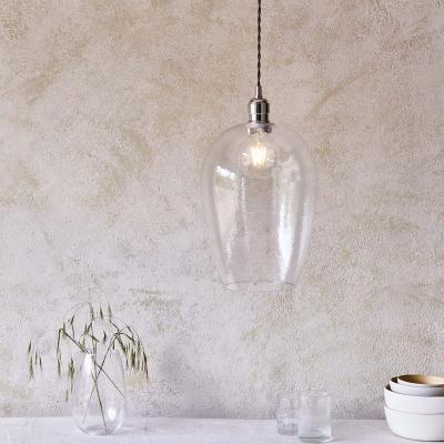 Pagazzi Bindki Hammered Polished Nickel Large Pendant