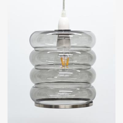 Pagazzi Cassia Smoke Glass Easy-Fit Pendant