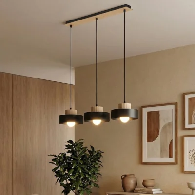 Pagazzi Kivi 3 Light Linear Pendant Black