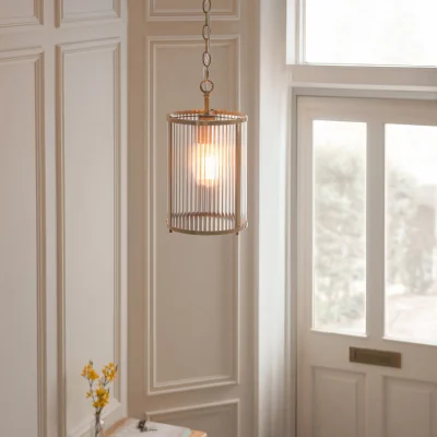 Pagazzi Ridgeton Single Pendant Antique Brass