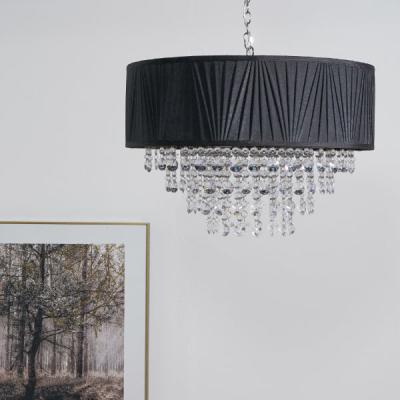 Pagazzi Talula Black & Crystal Ceiling Pendant