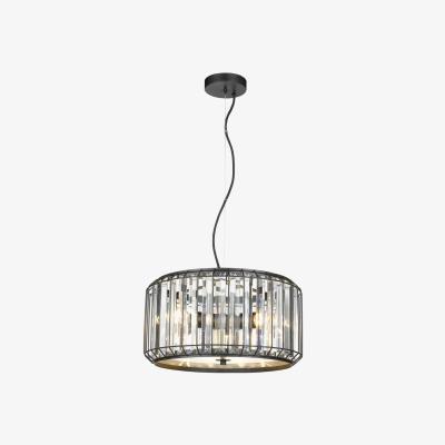 Pagazzi Ammi 3 Light Crystal & Black Ceiling Pendant