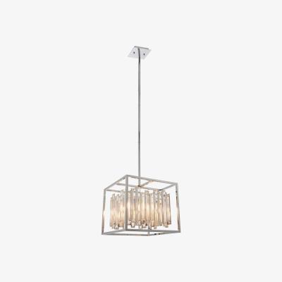 Pagazzi Acadia Polished Chrome and Crystal 4 Light Pendant Ceiling Light